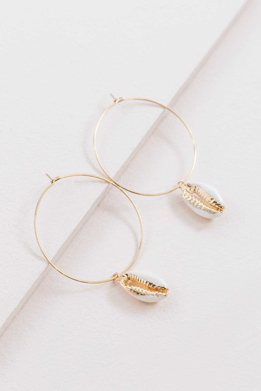 By the Shore Hoop Earrings - 14K