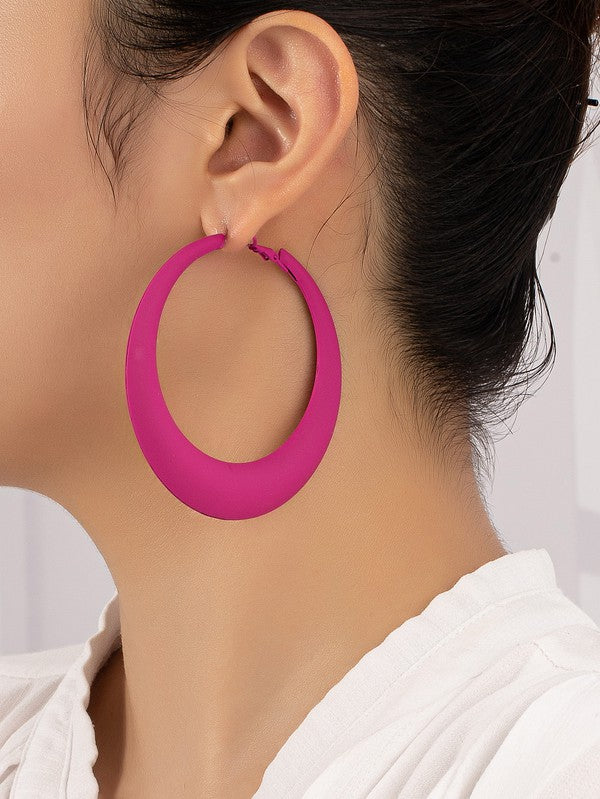 Pretty Boss Hoop Earrings (Multiple Colors)