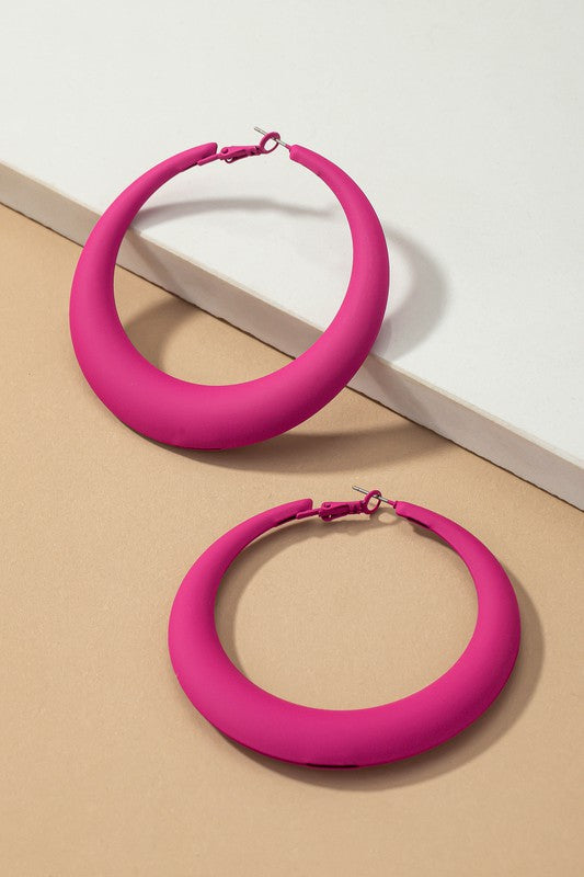 Pretty Boss Hoop Earrings (Multiple Colors)