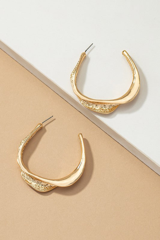 Twisted Hoop Earrings