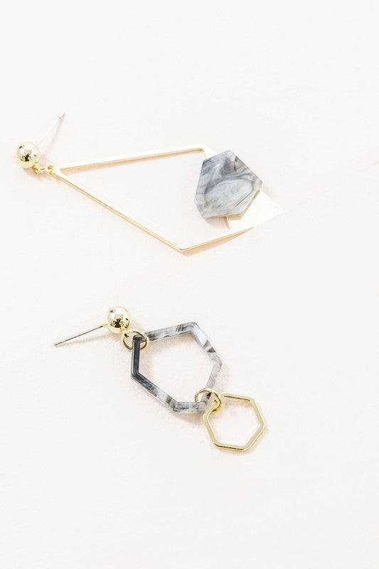 Marble Love Earrings