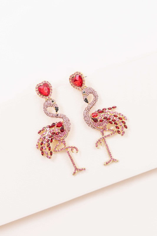 Pink Flamingo Earrings