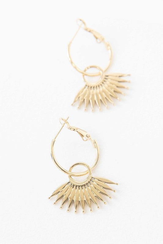 Palm Hoop Earrings