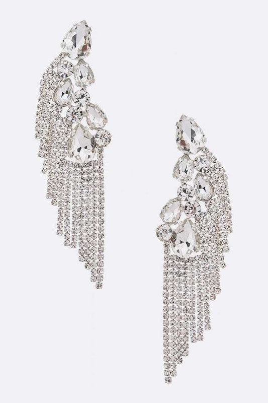 Lavish Girly Crystal Earrings