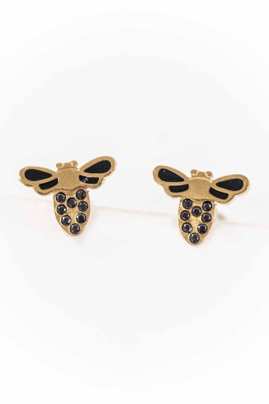 Queen Bee Stud Earrings