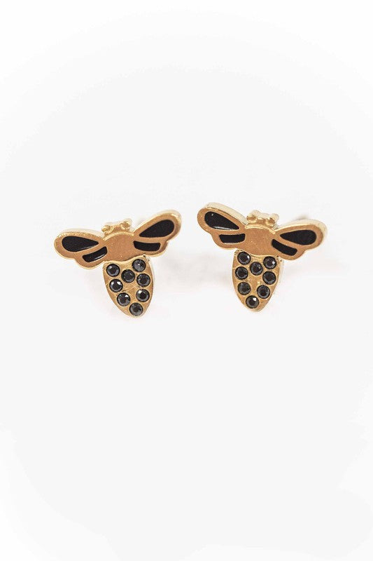 Queen Bee Stud Earrings