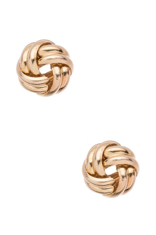 Love Knot Stud Earrings (Multiple Colors)