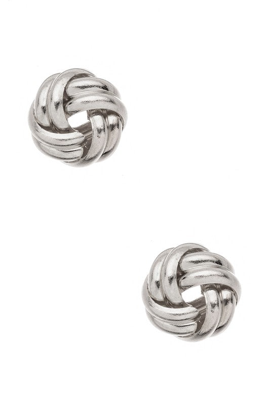 Love Knot Stud Earrings (Multiple Colors)