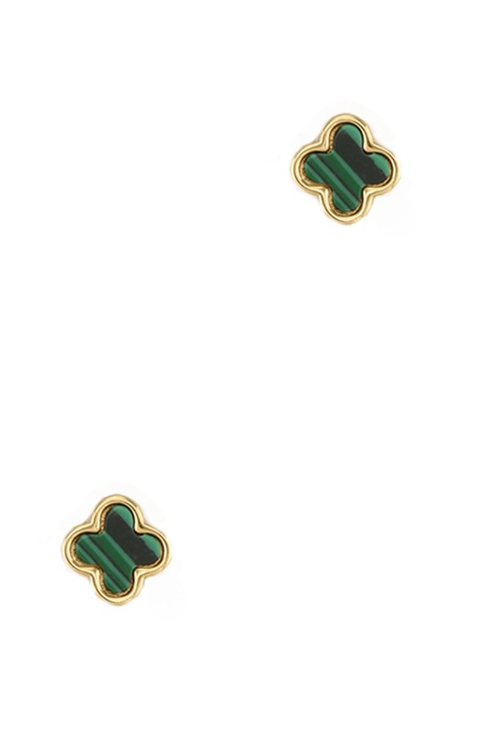 Clover Stud Earrings (Multiple Colors)