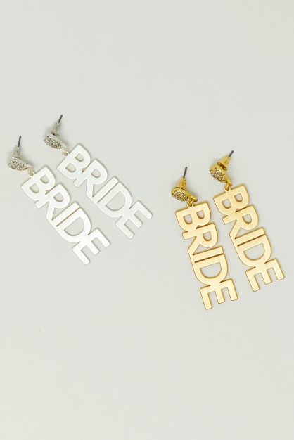 Say I Do Bride Earrings (Multiple Colors)