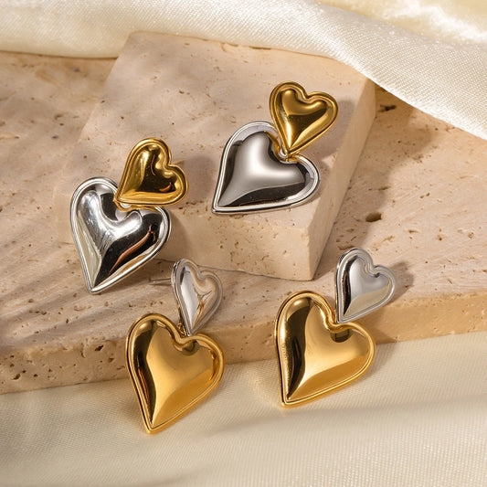 Double The Love Earrings