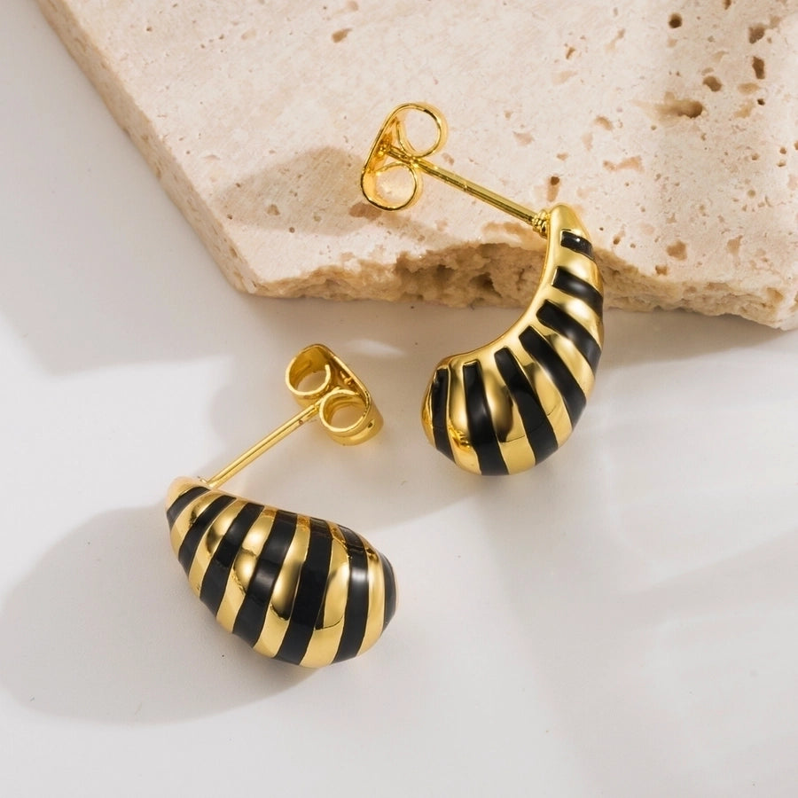 Candy Stripe Earrings (Multiple Colors)