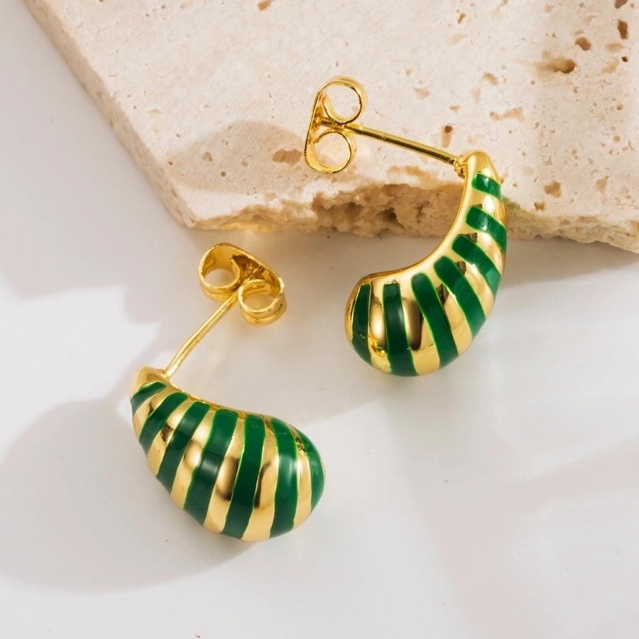 Candy Stripe Earrings (Multiple Colors)